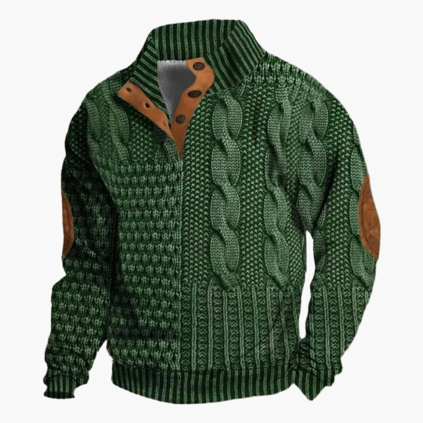 Herren Strickpullover mit Knopfleiste – Stilvoller Freizeitlook für Herbst & Winter