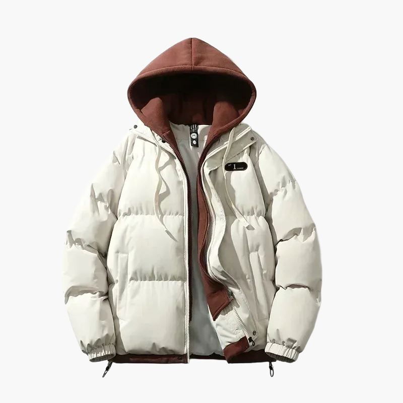 Herren Winter Steppjacke mit Kapuze – Urban Casual Streetwear für kalte Tage