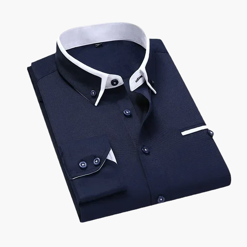 Herren Business Freizeithemd – Elegantes Langarmhemd für Büro & Alltag