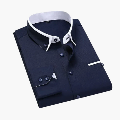 Herren Business Freizeithemd – Elegantes Langarmhemd für Büro & Alltag