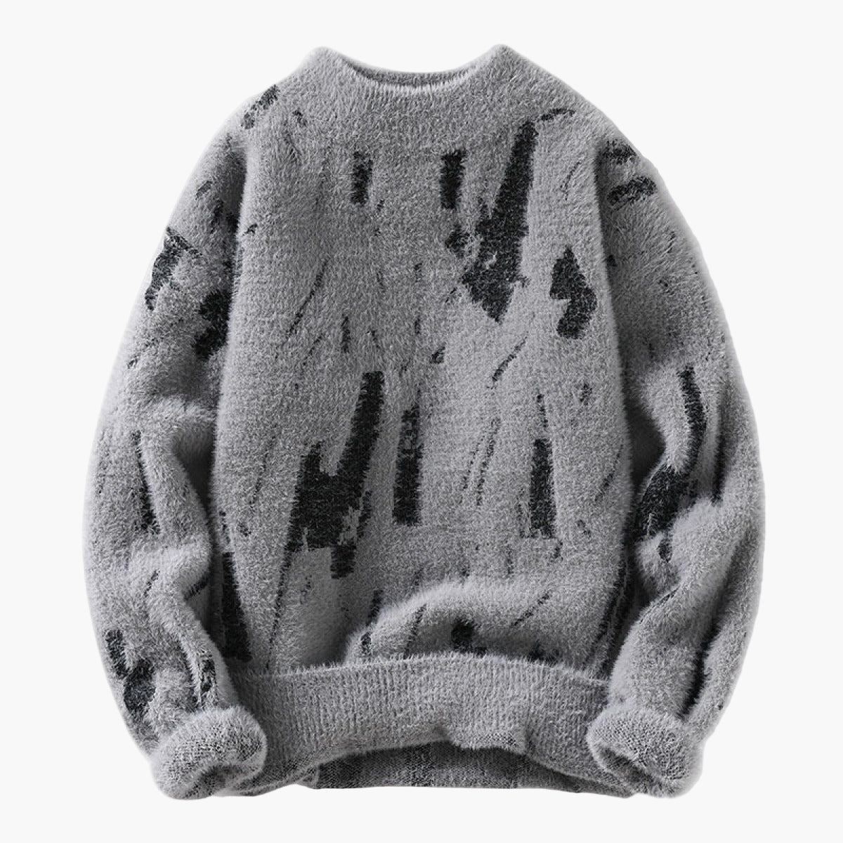 Herren Kuscheliger Strickpullover mit Modernem Muster – Stilvoller Relaxed Fit für Herbst und Winter