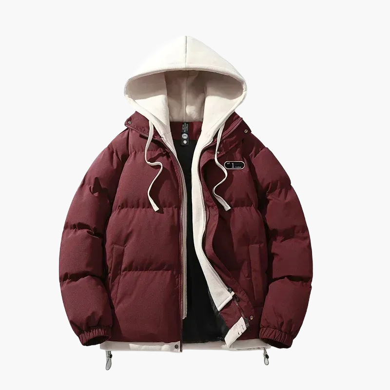 Herren Winter Steppjacke mit Kapuze – Urban Casual Streetwear für kalte Tage