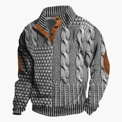 Herren Strickpullover mit Knopfleiste – Stilvoller Freizeitlook für Herbst & Winter