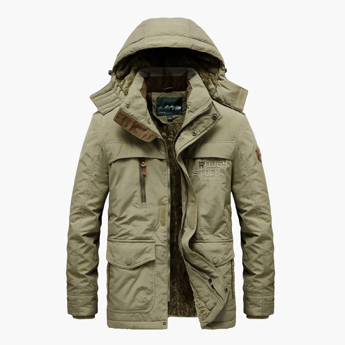 Herren Winterjacke Outdoor Parka Warm Gefüttert mit Kapuze – Lässiger Stil für kalte Tage