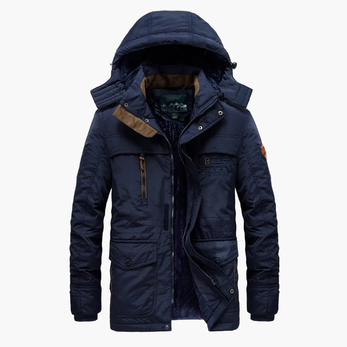 Herren Winterjacke Outdoor Parka Warm Gefüttert mit Kapuze – Lässiger Stil für kalte Tage