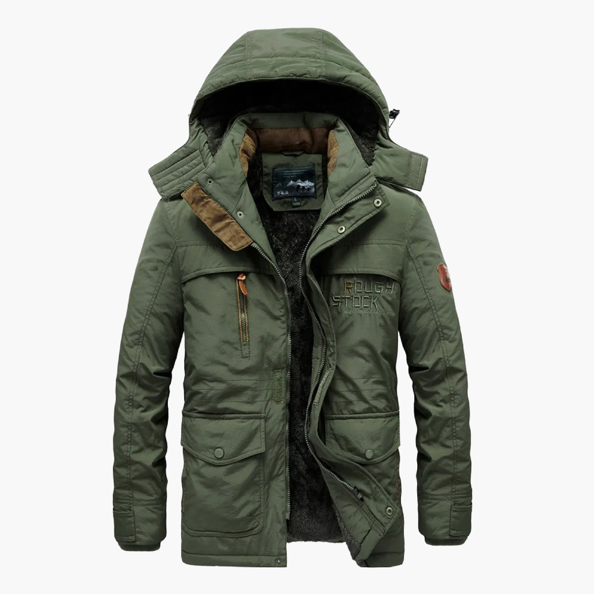 Herren Winterjacke Outdoor Parka Warm Gefüttert mit Kapuze – Lässiger Stil für kalte Tage