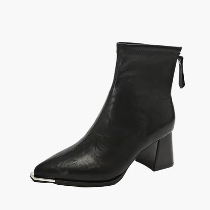 Damen Stiefeletten mit Blockabsatz – Elegante Herbst- und Winterboots für Alltag und Büro