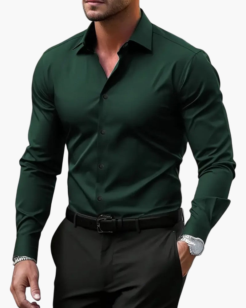 Herren Elegantes Business-Hemd mit Modernem Schnitt – Perfekt für Büro, Freizeit & Besondere Anlässe