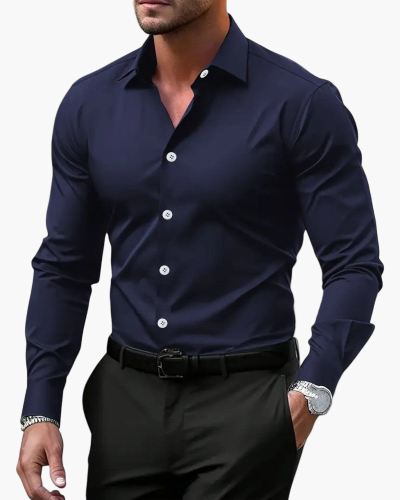 Herren Elegantes Business-Hemd mit Modernem Schnitt – Perfekt für Büro, Freizeit & Besondere Anlässe