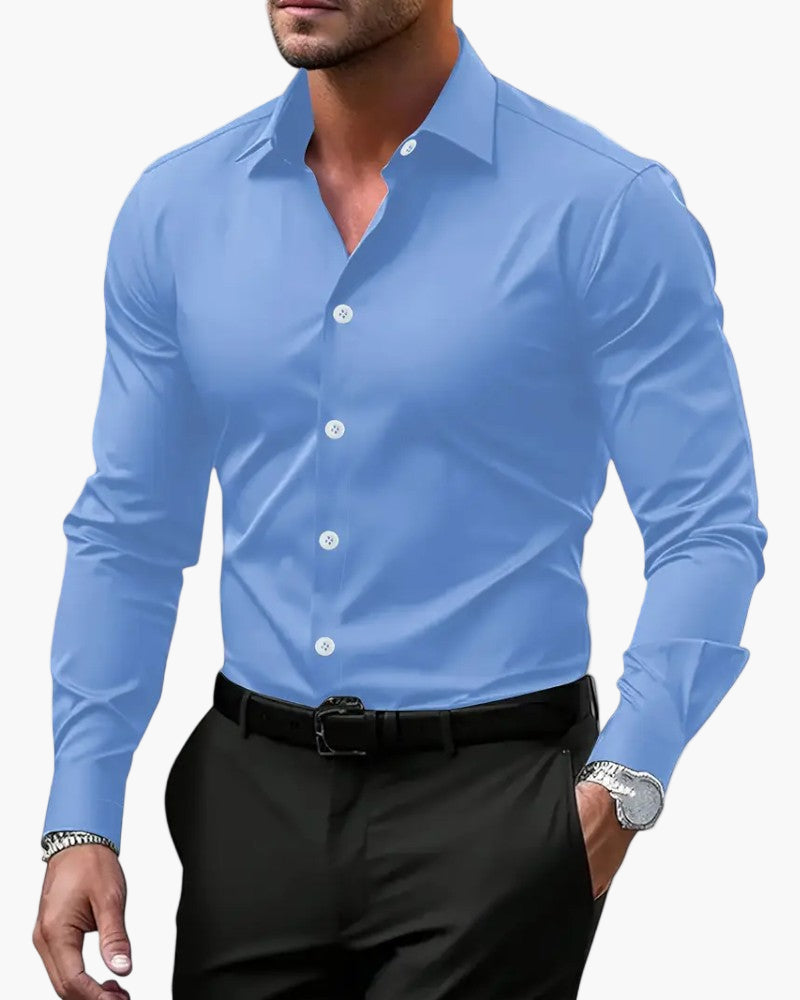 Herren Elegantes Business-Hemd mit Modernem Schnitt – Perfekt für Büro, Freizeit & Besondere Anlässe