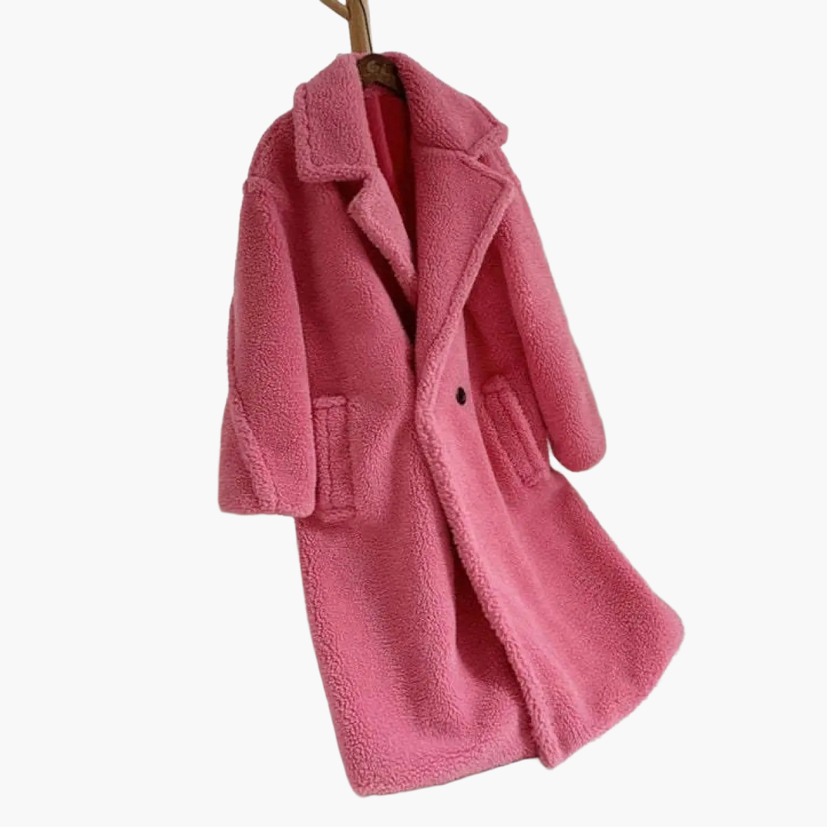 Damen Oversize Teddy Mantel – Modischer Winter-Look für stilbewusste Frauen