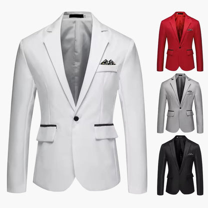 Herren Blazer Slim Fit Sakko – Eleganter Business & Party Anzugjacke, Modernes Design