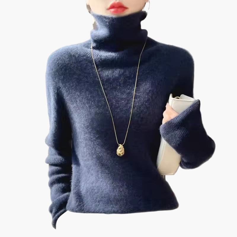 Damen Rollkragenpullover Elegant Weich Modern Alltag & Büro