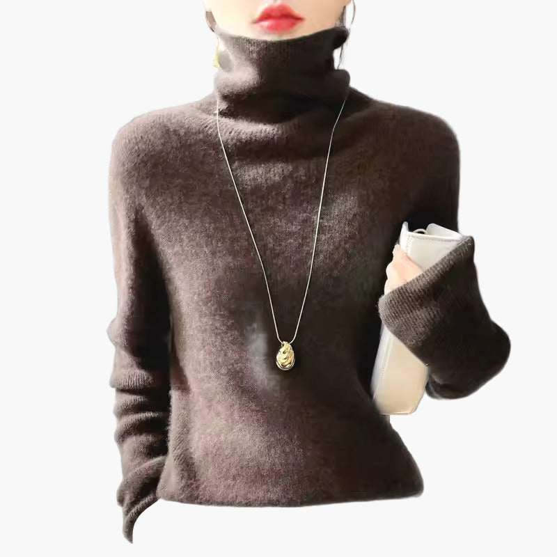 Damen Rollkragenpullover Elegant Weich Modern Alltag & Büro