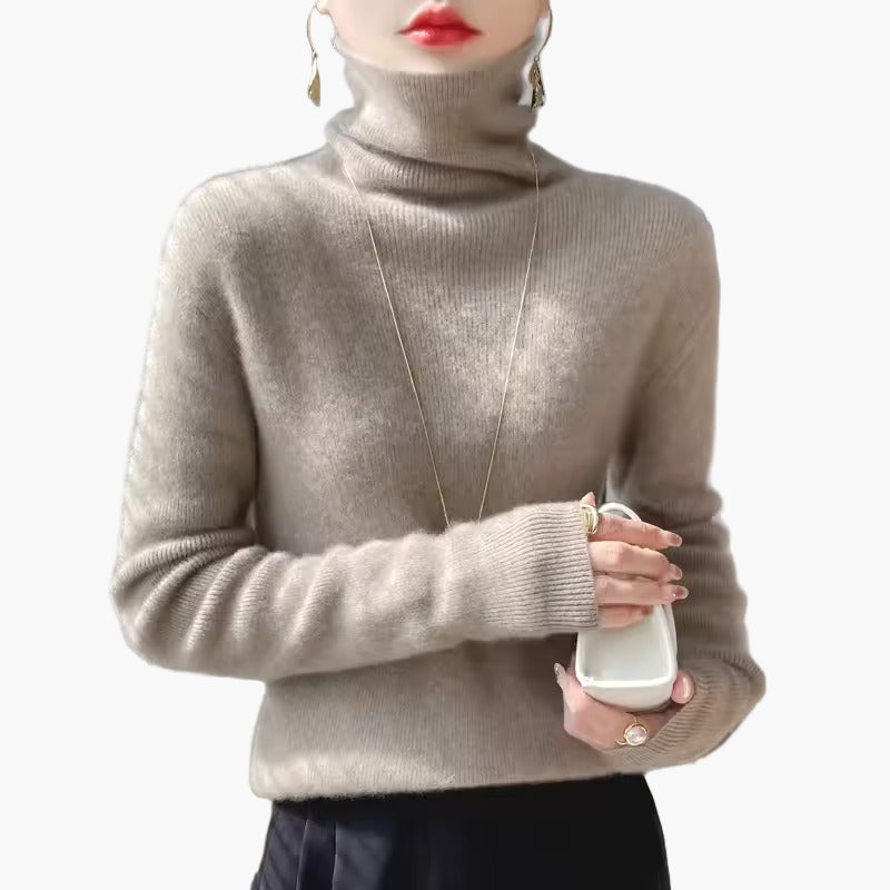 Damen Rollkragenpullover Elegant Weich Modern Alltag & Büro