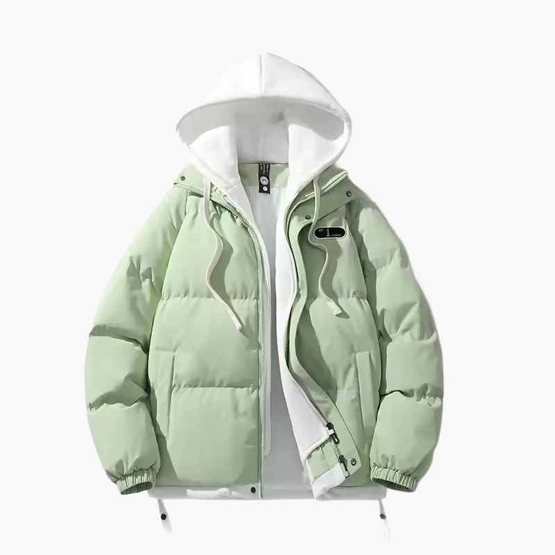Herren Winter Steppjacke mit Kapuze – Urban Casual Streetwear für kalte Tage