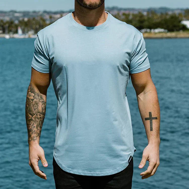 Herren Muskel-Fit Trainingsshirt – Sportliches Freizeitshirt mit athletischem Schnitt