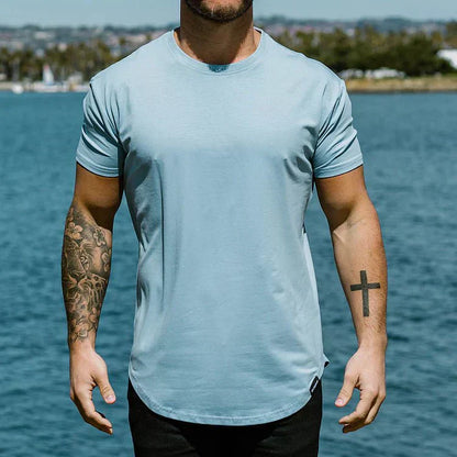 Herren Muskel-Fit Trainingsshirt – Sportliches Freizeitshirt mit athletischem Schnitt