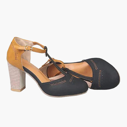 Damen Komfort-T-Steg Pumps für Alltag & Büro – Elegante Absatzschuhe mit orthopädischem Design