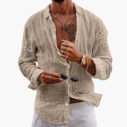 Herren Leinenhemd Sommerlook