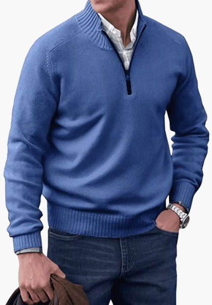 Herren Strickpullover mit Reißverschluss – Klassischer Stil für Alltag und Business