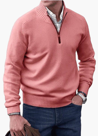 Herren Strickpullover mit Reißverschluss – Klassischer Stil für Alltag und Business