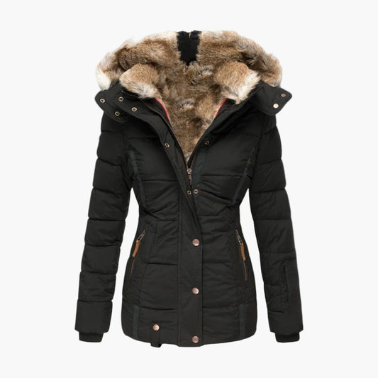Damen Winterjacke mit Fellfutter – Elegante, warme Outdoorjacke für kalte Tage