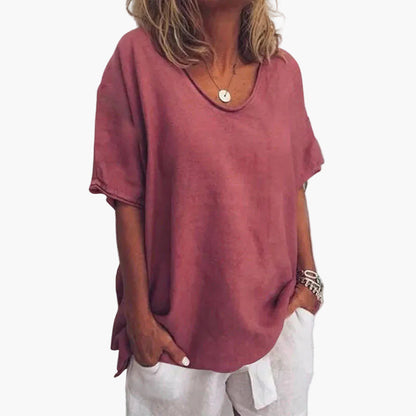 Damen Oversize Bluse Lockerer Schnitt – Casual Stil für Alltag und Freizeit