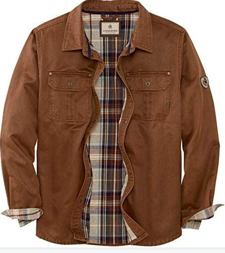 Herren Hemdjacke mit Karofutter und Brusttaschen