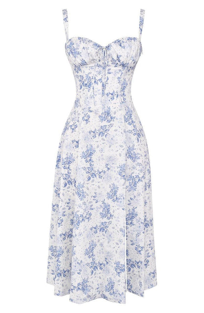 Damen Midikleid mit Korsett-Detail – Elegantes Kleid im femininen Stil für besondere Anlässe