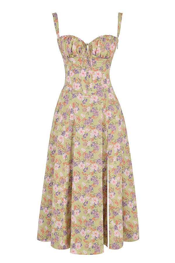Damen Midikleid mit Korsett-Detail – Elegantes Kleid im femininen Stil für besondere Anlässe