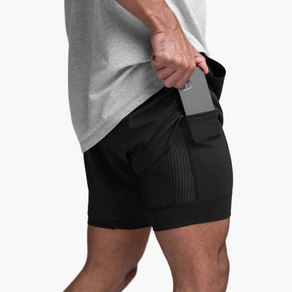 Herren Fitness-Shorts Sportlich Flexibel für Training und Freizeit