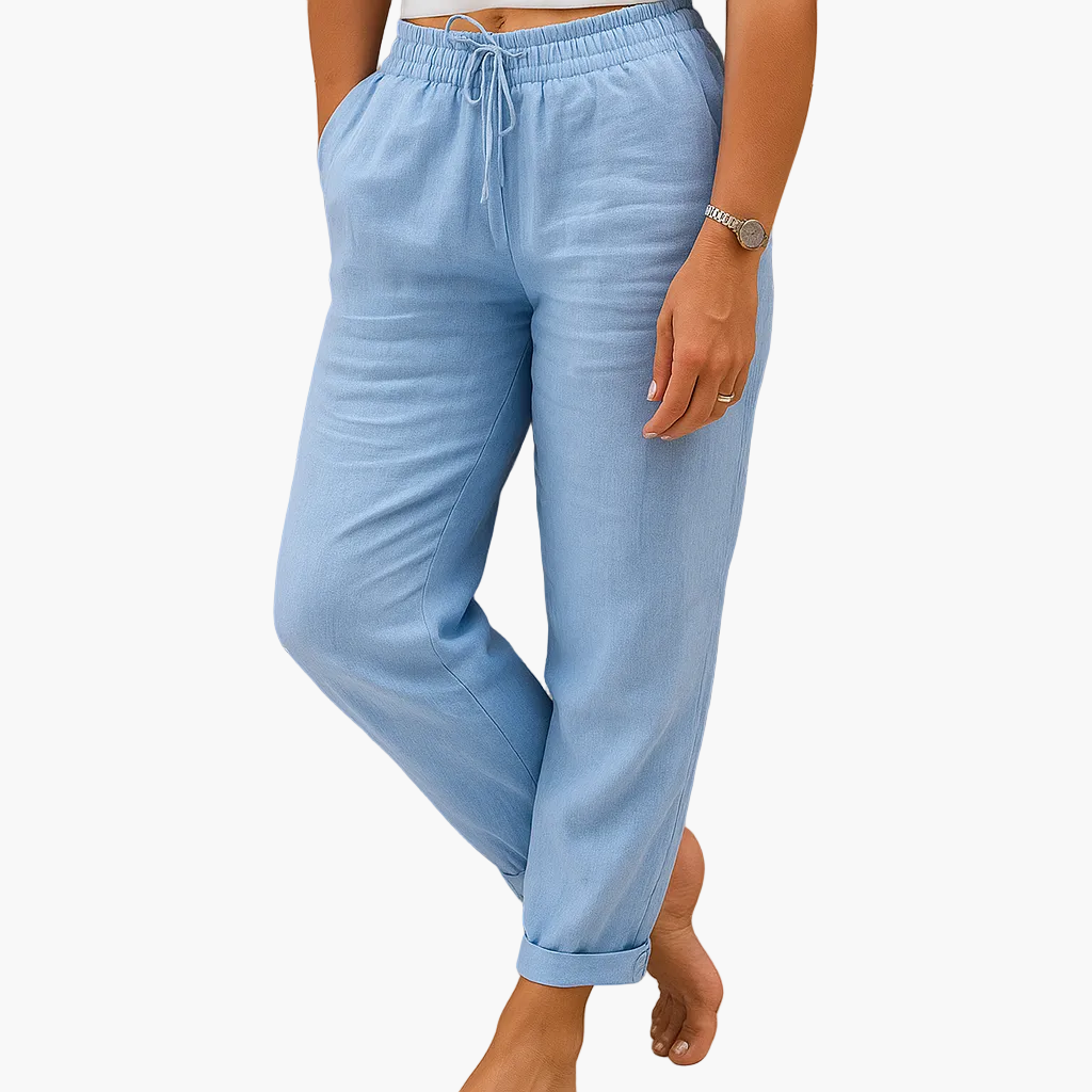Damen Freizeithose mit Kordelzug – Lässige Jogpants für Alltag & Urlaub