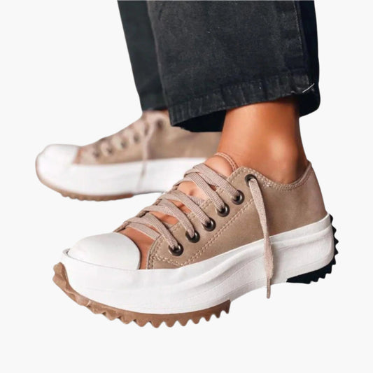 Damen Plateau Sneaker mit modernem Chunky-Design – Trendige Freizeitschuhe für Alltag und Streetstyle