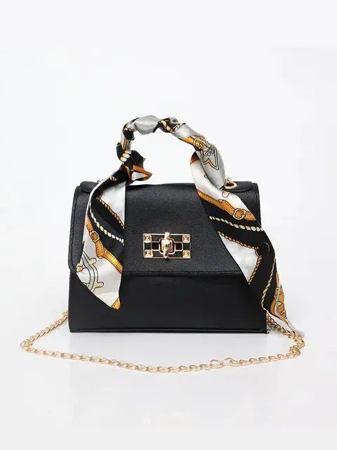 Damentasche mit Schalgriff und goldener Kette – Elegante Umhängetasche für Alltag und besondere Anlässe