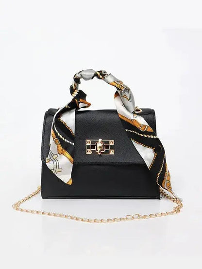 Damentasche mit Schalgriff und goldener Kette – Elegante Umhängetasche für Alltag und besondere Anlässe