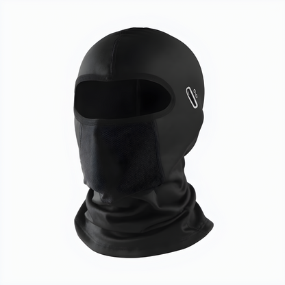 Schwarze Sturmhaube mit Netz und weicher Innenseite für Outdoor-Aktivitäten
