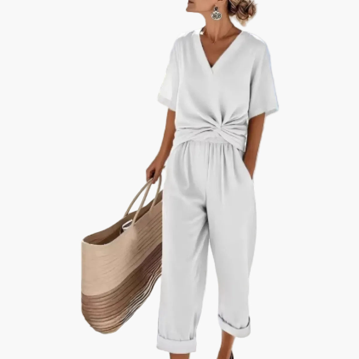 Damen Sommer Wickelkleid Elegant – Vintage Stil, Perfekt für Urlaub & Freizeit