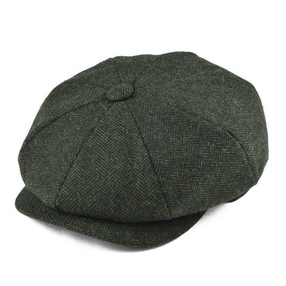 Schirmmütze mit Fischgrätmuster für Herren, Unisex Schiebermütze