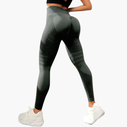 Damen Seamless Anti-Cellulite Sportleggings – Figurformende Fitness & Yoga Leggings