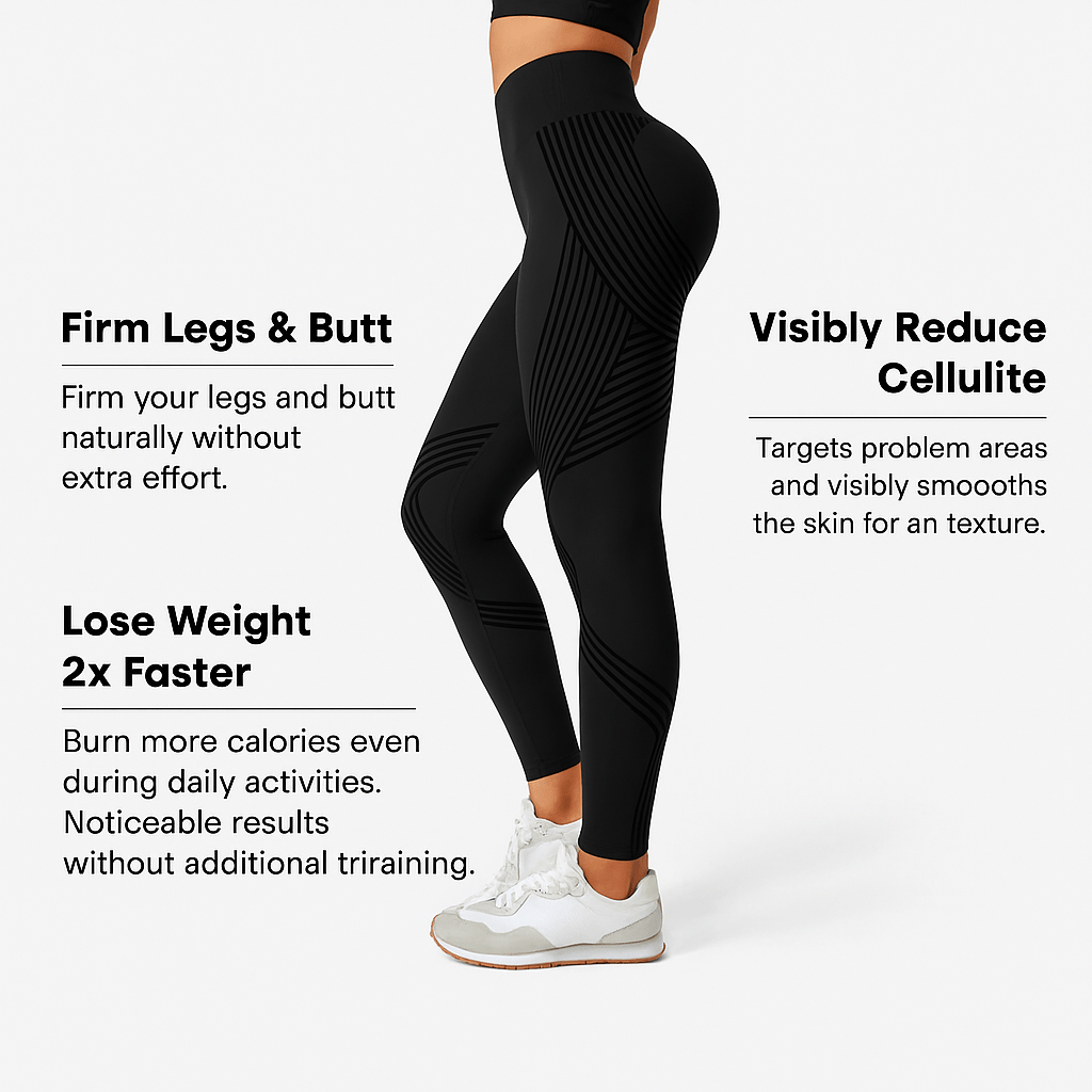 Damen Seamless Anti-Cellulite Sportleggings – Figurformende Fitness & Yoga Leggings