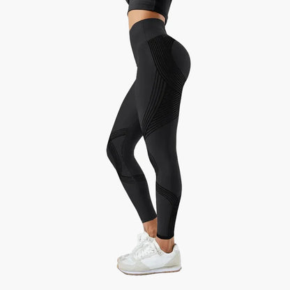 Damen Seamless Anti-Cellulite Sportleggings – Figurformende Fitness & Yoga Leggings