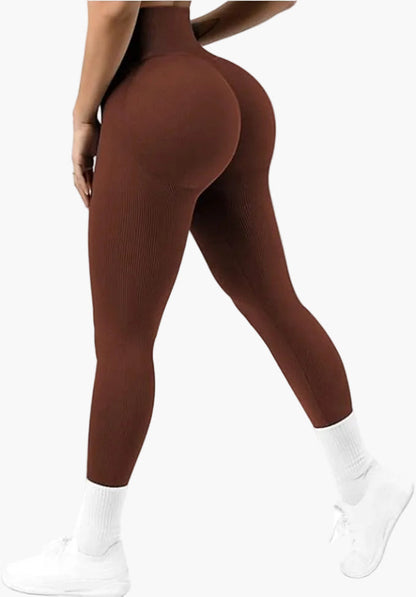 Damen Seamless Sport Leggings mit Push-Up-Effekt – High Waist, Figurformend, Perfekt für Fitness & Alltag
