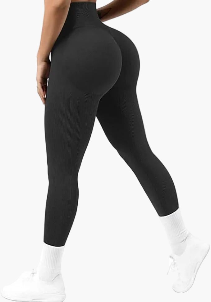 Damen Seamless Sport Leggings mit Push-Up-Effekt – High Waist, Figurformend, Perfekt für Fitness & Alltag