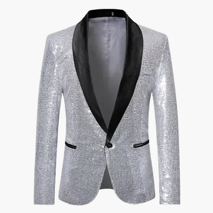 Herren Smoking Sakko mit Pailletten – Eleganter Party- und Event-Blazer