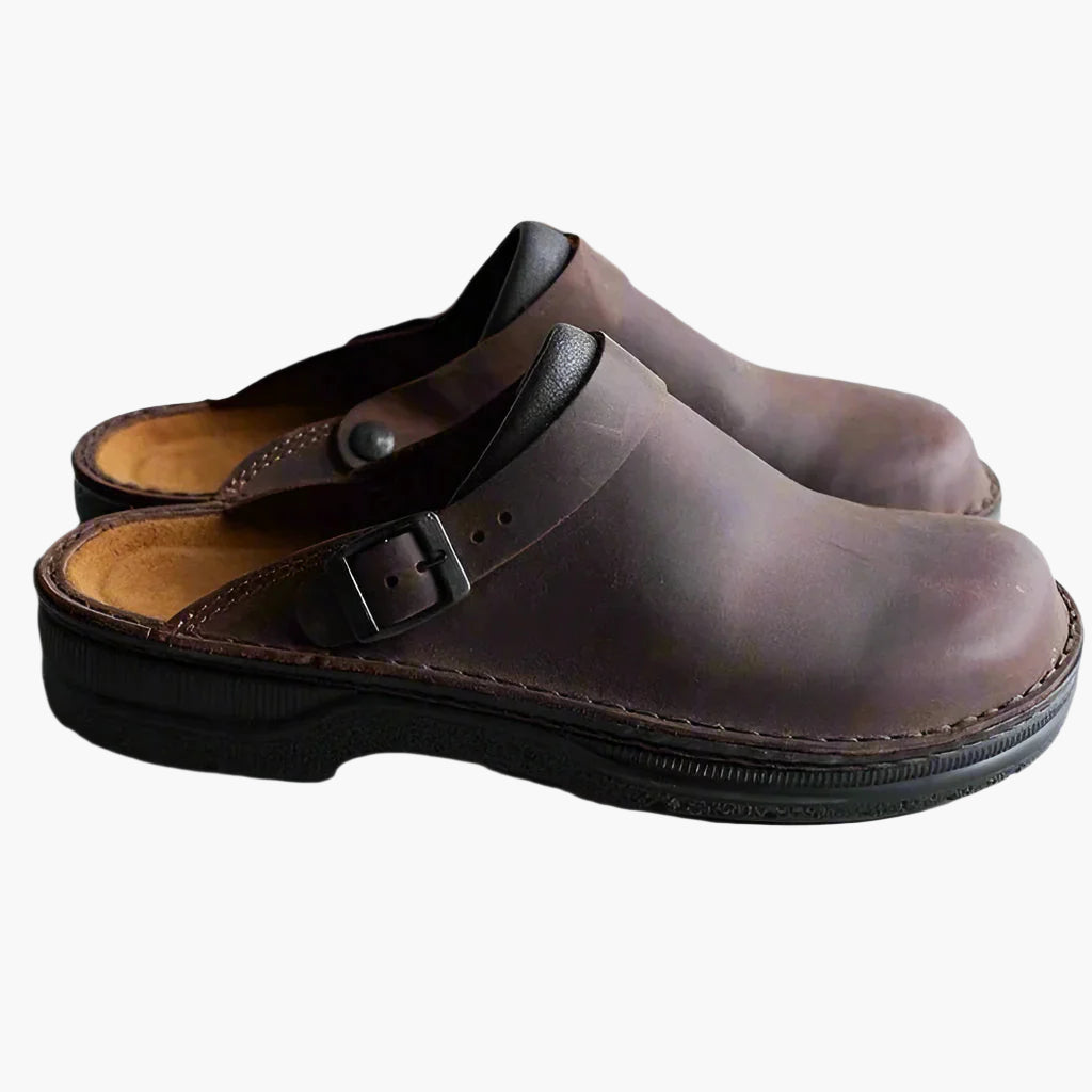 Herren Komfort-Clogs mit verstellbarem Riemen