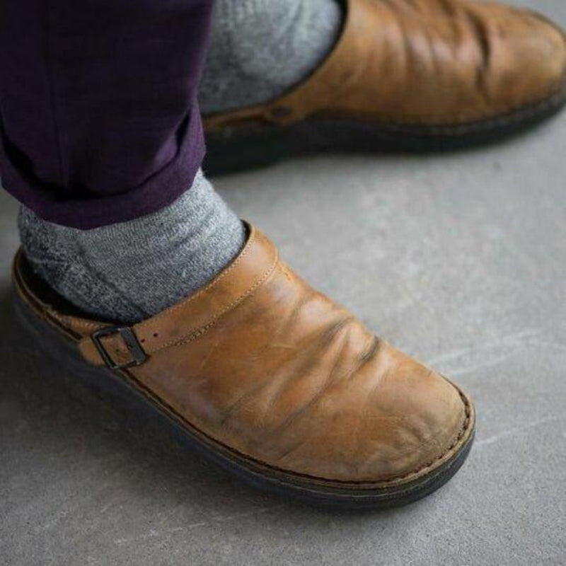 Herren Komfort-Clogs mit verstellbarem Riemen