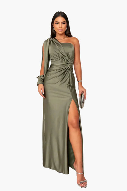 Damen Abendkleid Elegant Ein-Schulter Design Festlich – Perfekt für besondere Anlässe