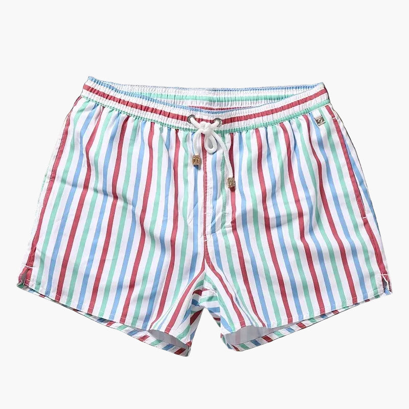 Herren Badeshorts mit Streifen – Stilvolle Freizeithose für Strand & Sommer