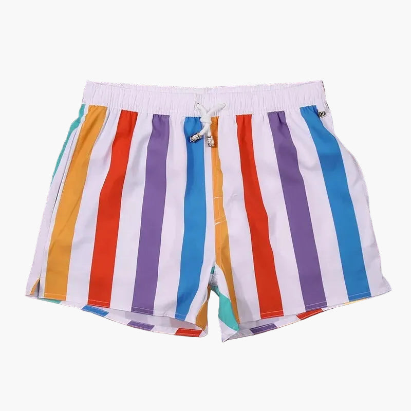 Herren Badeshorts mit Streifen – Stilvolle Freizeithose für Strand & Sommer